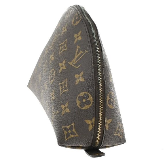 LOUIS VUITTON Trousse Demi Ronde Pouch Monogram Leather Brown M47520 04KB257 - Picture 2 of 16